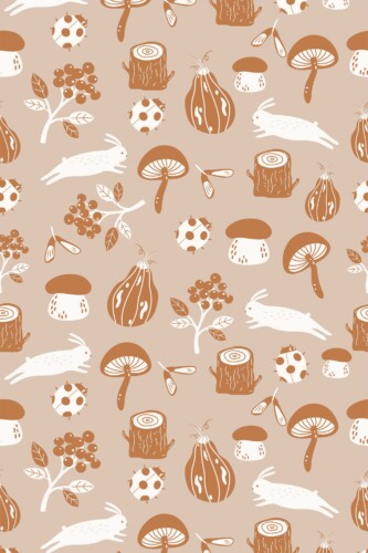 Fancy Walls wallpaper for walls with brown forest pattern for nature inspired rooms