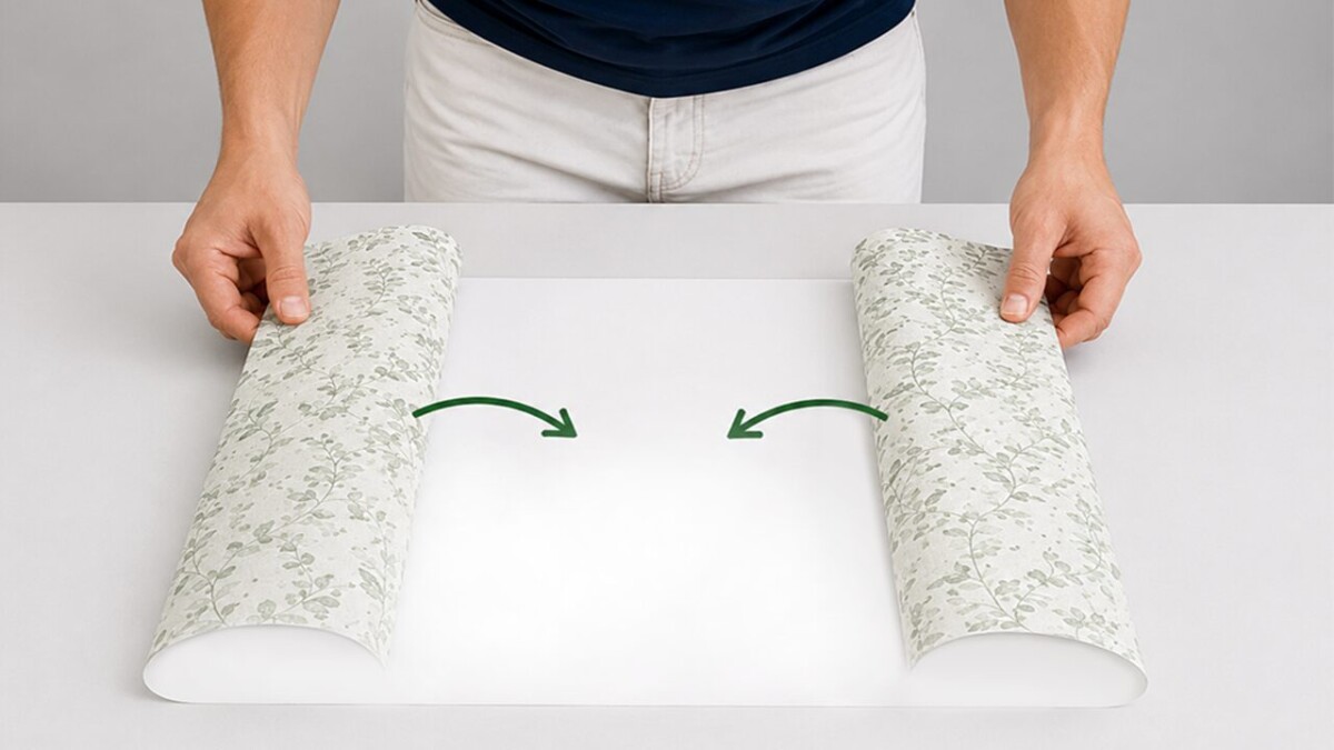 Book the pre-pasted wallpaper