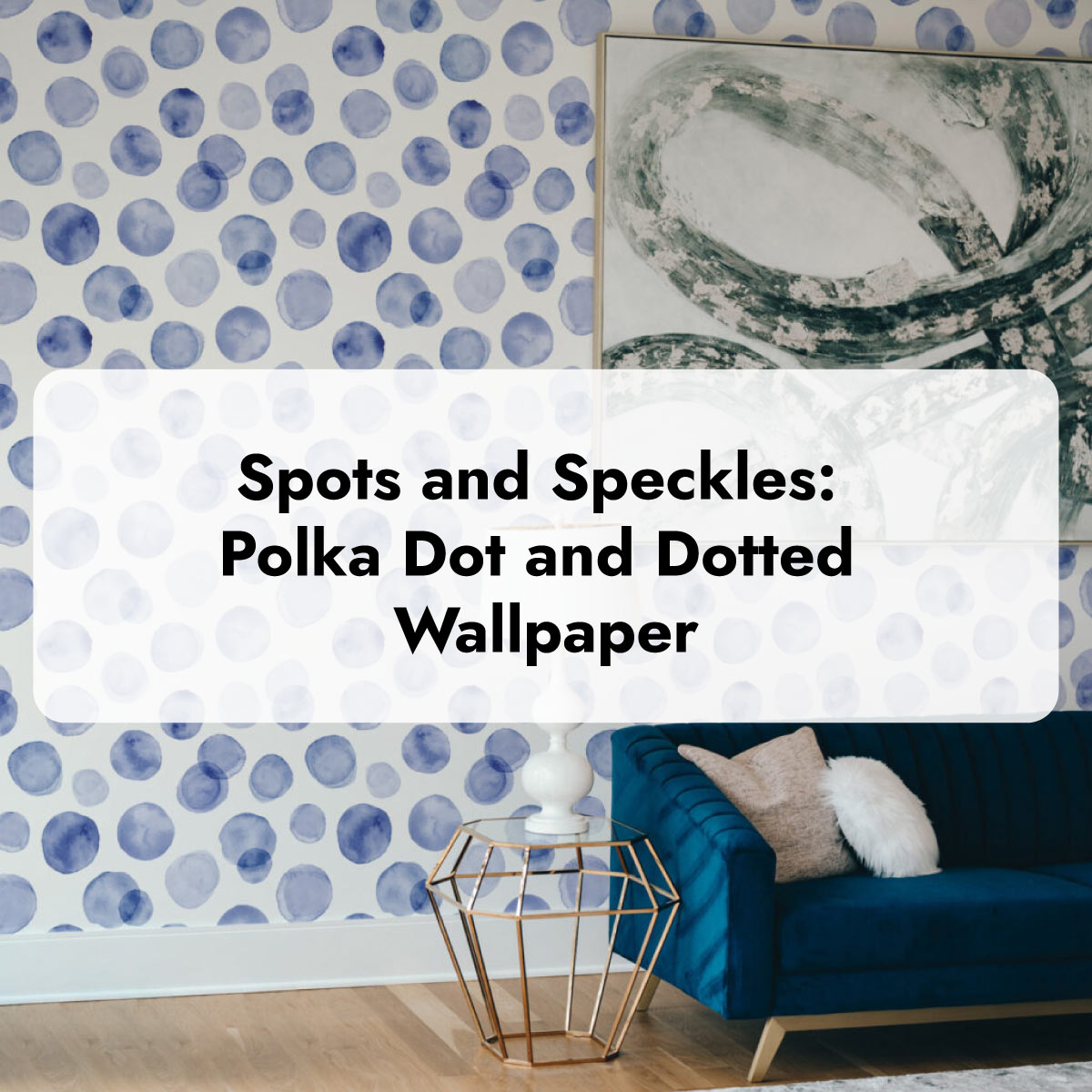 Polka dot and dotted wallpaper ideas