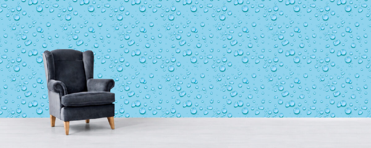 Peel and Stick Wallpaper with water droplets pattern by Fancy Walls