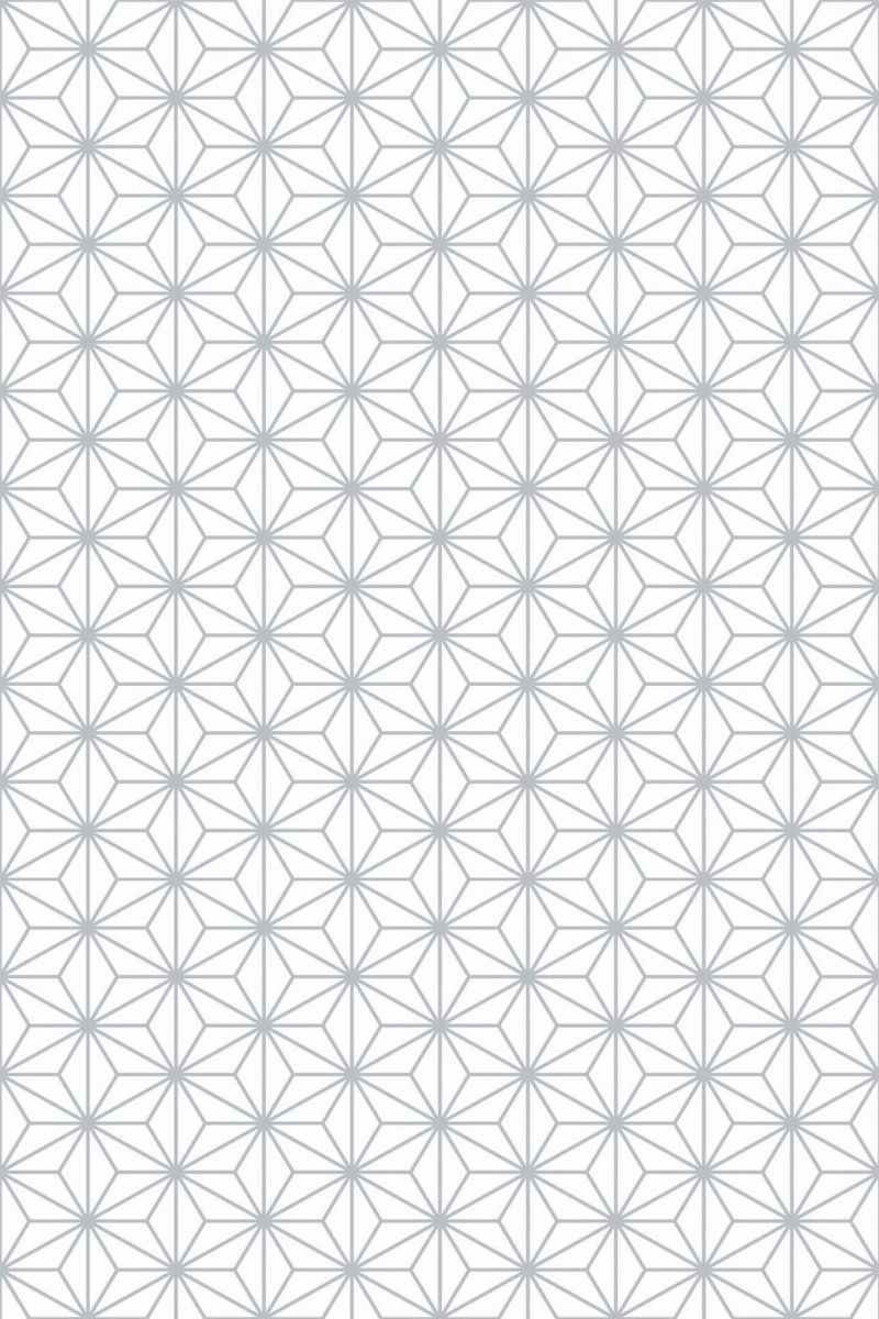 Gray art deco star wallpaper