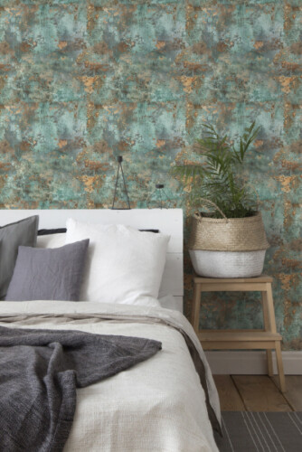 Green Textured Wallpaper Print by Fancy Walls