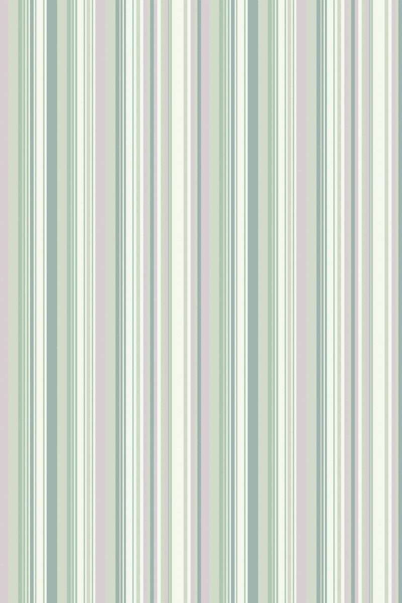 Sage green striped wallpaper