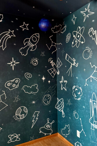 Custom wallpaper design of galaxy 
