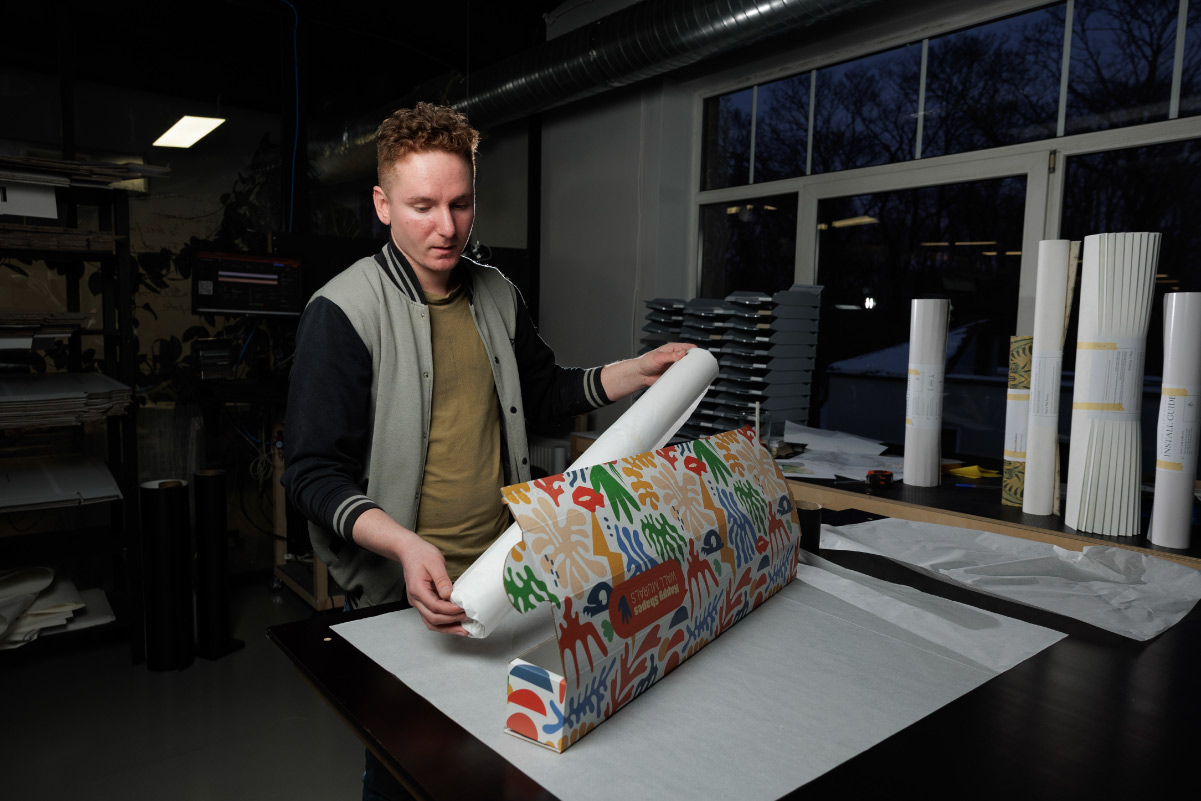Fancy Walls Wall Mural packing order before shipping
