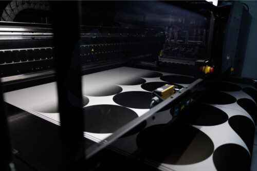 Fancy walls printing process