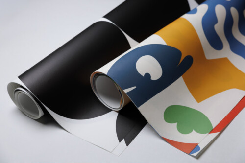 Custom wall mural small rolls