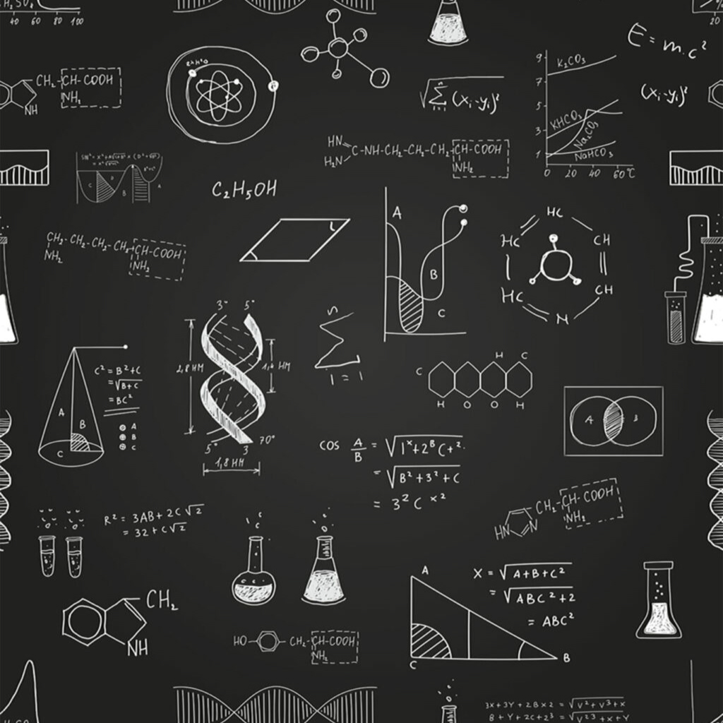 Maths and Science wallpaper pattern