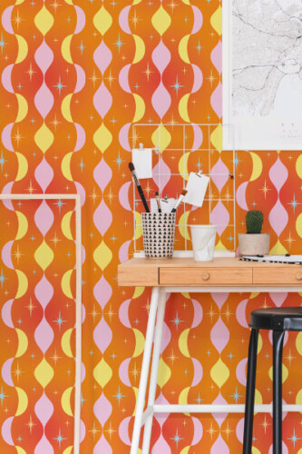 Peel and Stick Wallpaper Retro collection by Fancy Walls