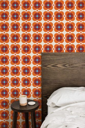 Fancy Walls peel and stick wallpaper retro collection