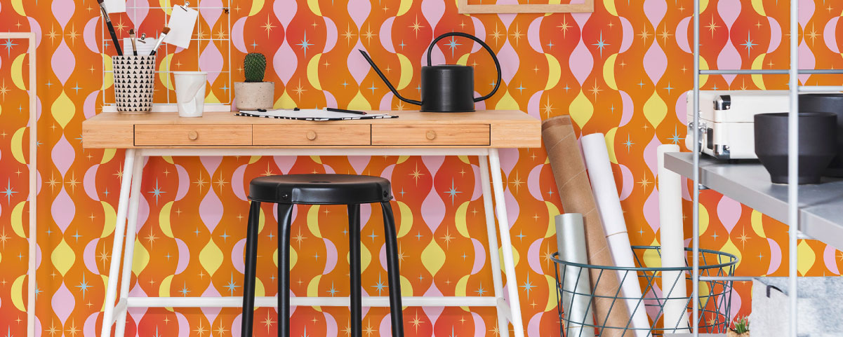 Peel and Stick wallpaper Retro Collection by Fancy Walls