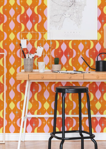 Peel and Stick Wallpaper Retro collection by Fancy Walls