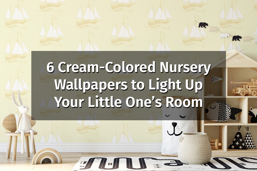 cream colored nursery wallpapers