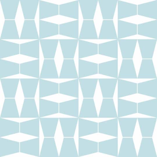 Blue geometric removable wallpaper