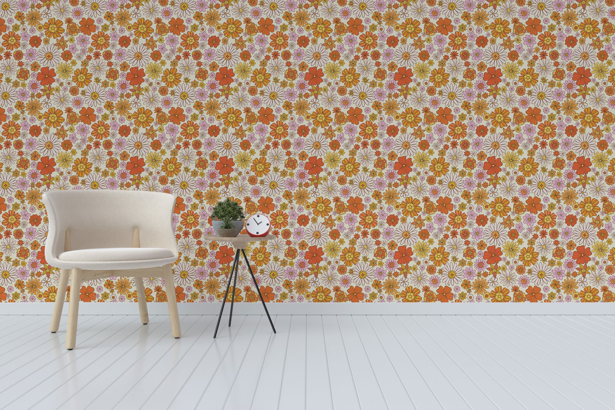 flower removable wallpaper
