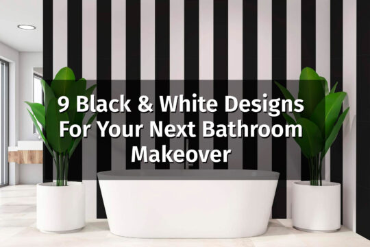black and white bathroom wallpaper ideas