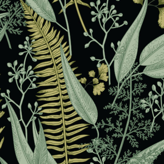 Bold fern Wallpaper Design