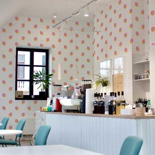 Cafe Wallpaper Design