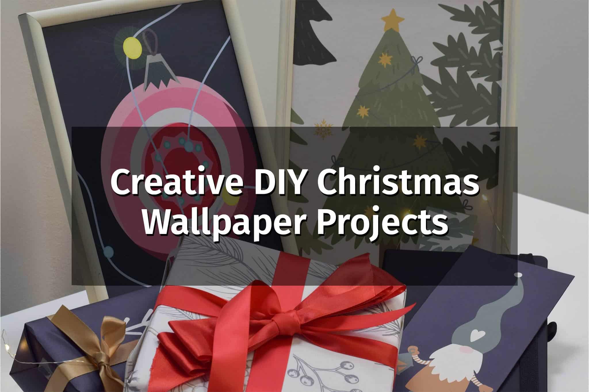 Creative-DIY-Christmas-wallpaper-projects