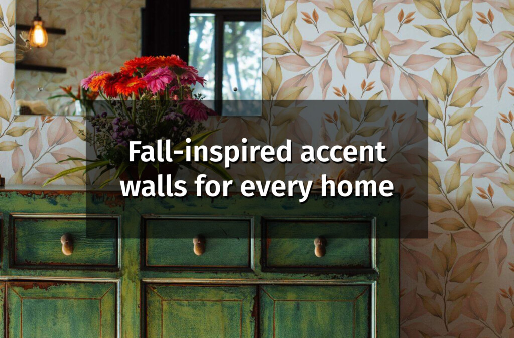 fall inspired accent walls