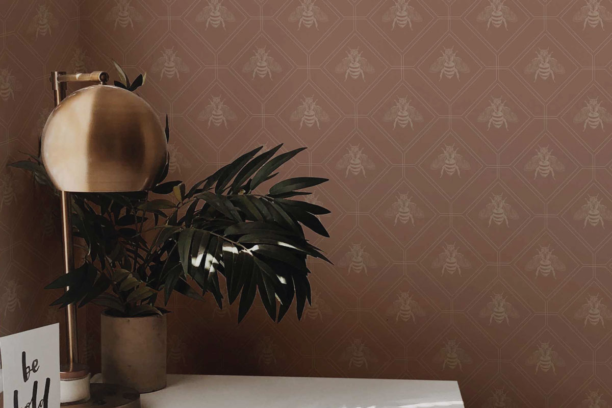 Mocha Mousse Color of the Year Meets Wallpaper Trends