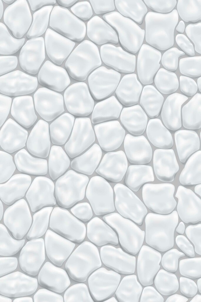 Elegant Gray Stone Fancy Walls Self-adhesive Wallpaper
