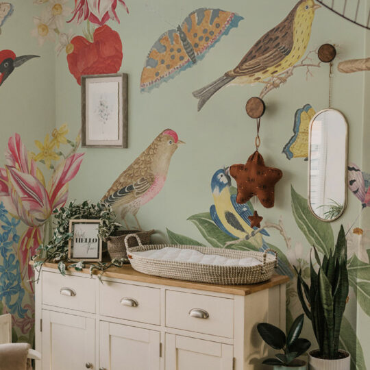 Nature birds Wallpaper Design