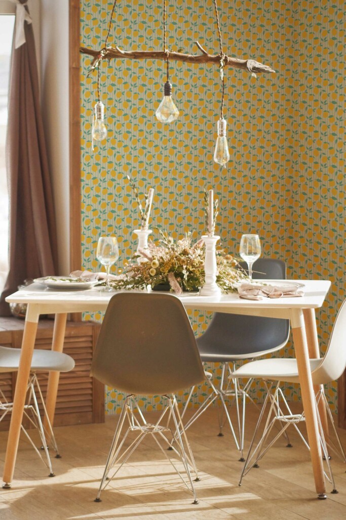 Fancy Walls Peel and Stick Eclectic Plant and Tree Wallpaper