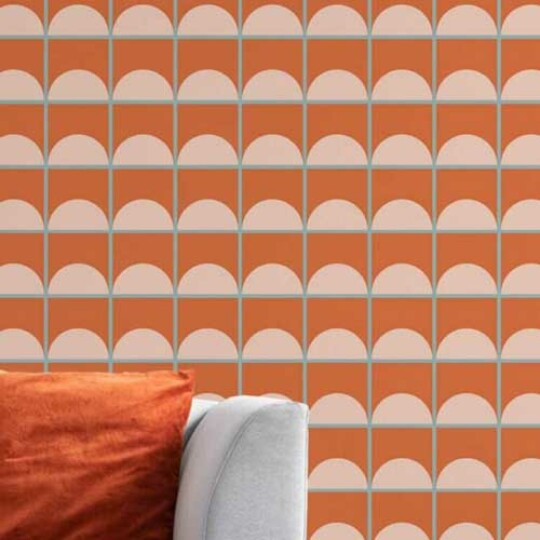 Terracotta color of the year 2024 Wallpaper Design