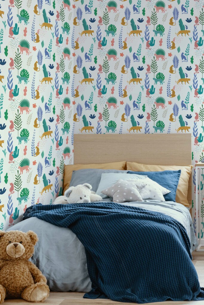 Fancy Walls Colorful Oasis Peel and Stick Wallpaper