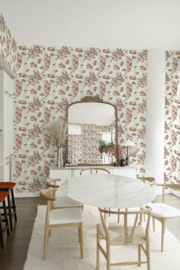 Fancy Walls Retro Gray Bloom Unpasted Wallpaper