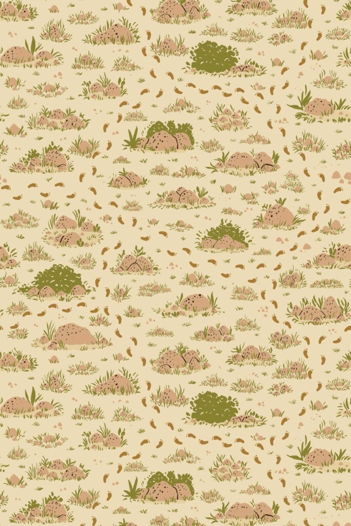 Fancy Walls A walk in Nature Beige traditional wallpaper