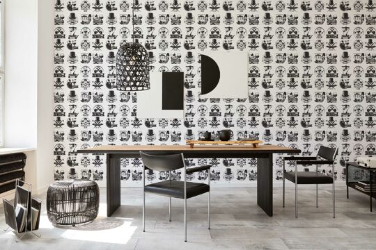 black and white basement peel and stick removable wallpaper