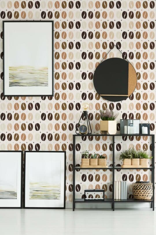 abstract coffee beans non-pasted wallpaper