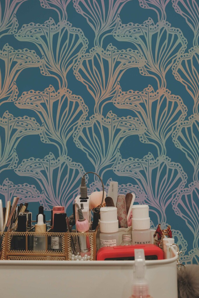 Abstract Gradient Nautical blue self-adhesive wallpaper by Fancy Walls.
