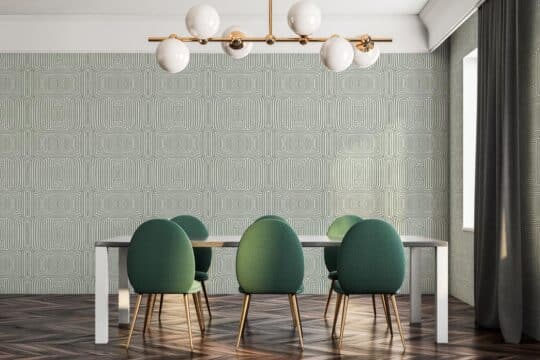 Abstract symmetrical ornament peel and stick removable wallpaper