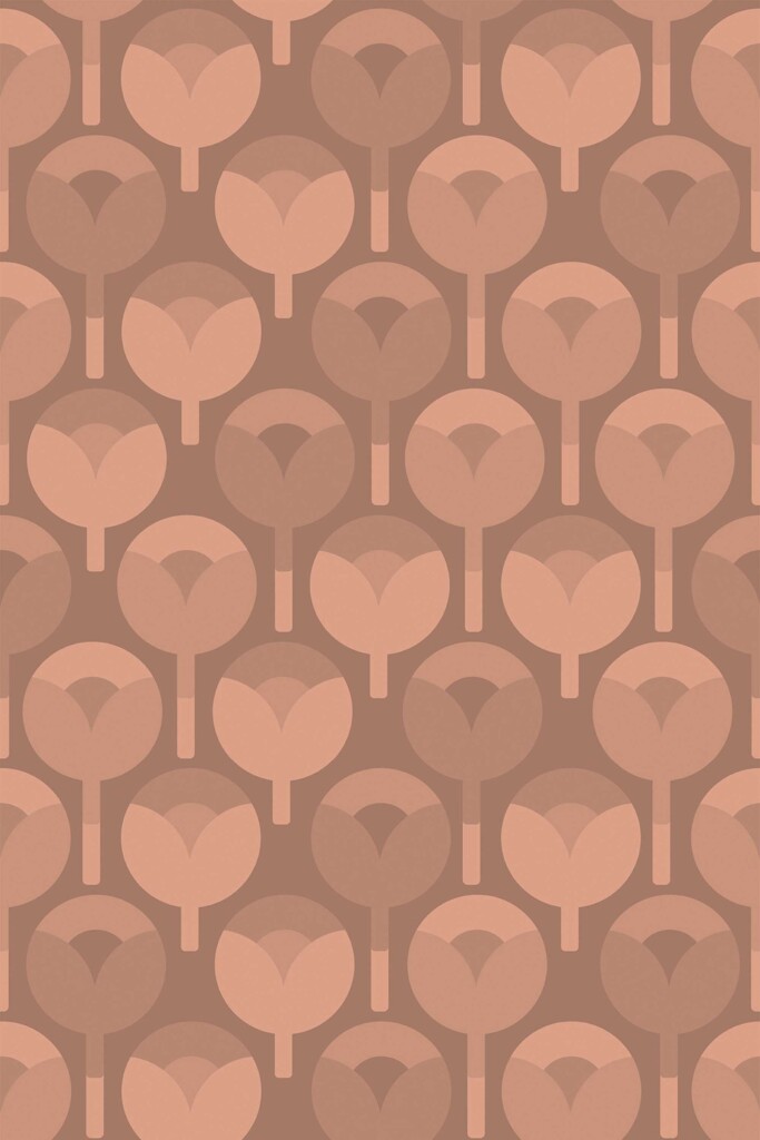 Fancy Walls Brown Floral peel and stick wallpaper