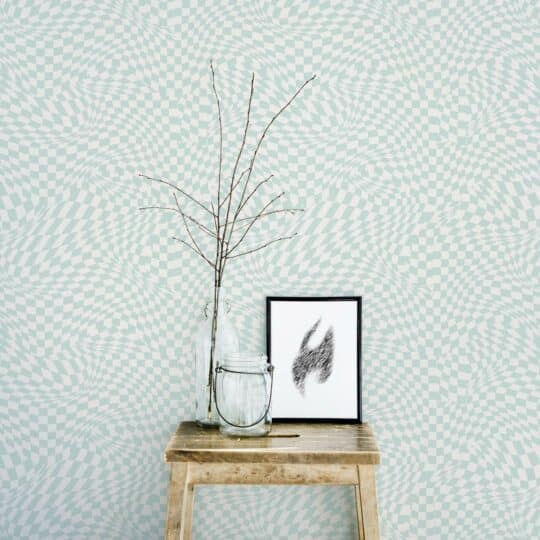abstract green traditional wallpaper