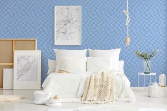 blue laundry room peel and stick removable wallpaper