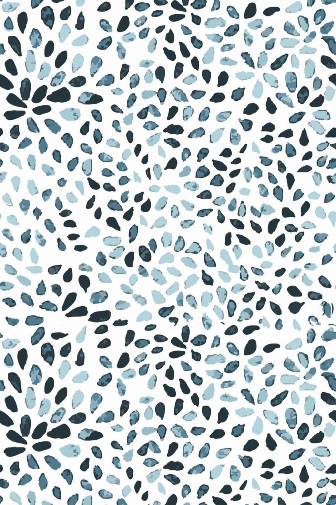 Pattern repeat of Abstract watercolor dots removable wallpaper design