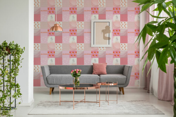 pink removable wallpaper