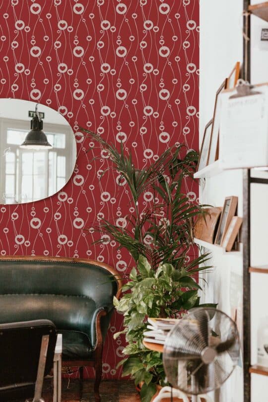 contemporary valentines non-pasted wallpaper