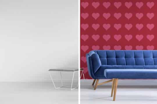 red accent wall peel and stick removable wallpaper