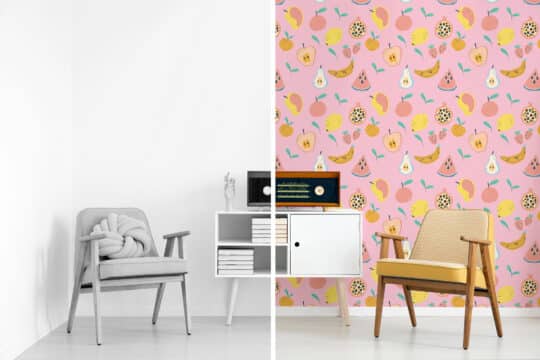 pink stick and peel wallpaper