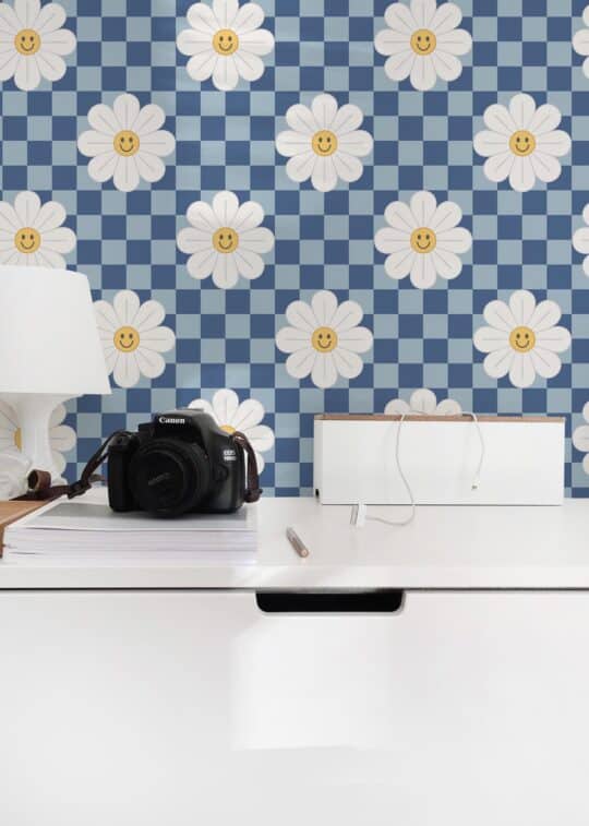 eclectic funky floral non-pasted wallpaper