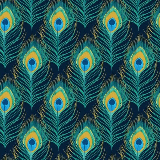 peacock blue and green traditional wallpaper