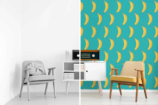 modern banana non-pasted wallpaper