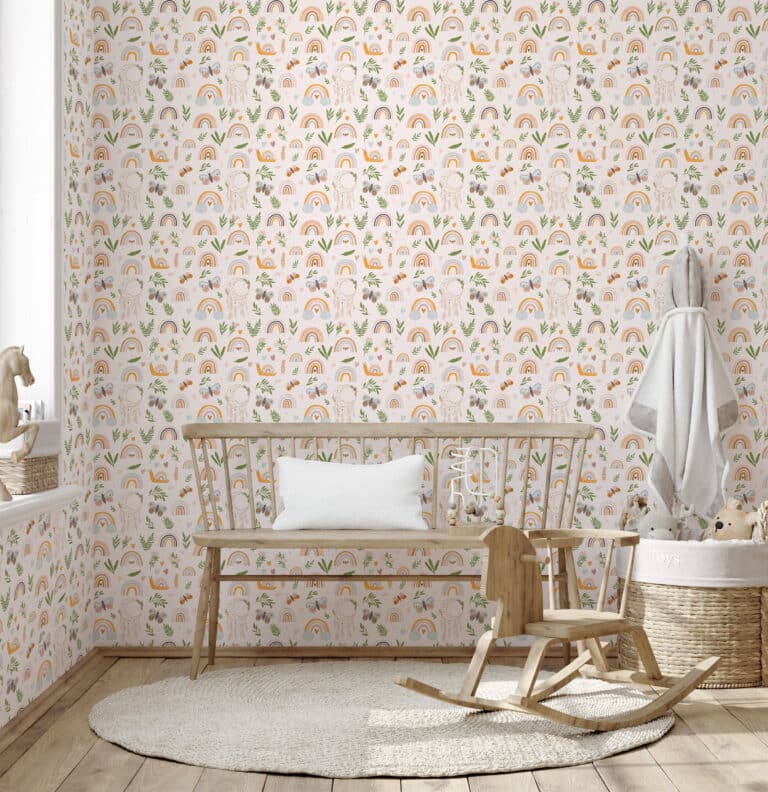 Boho nursery wallpaper - Peel and Stick or Non-Pasted | Save 25%