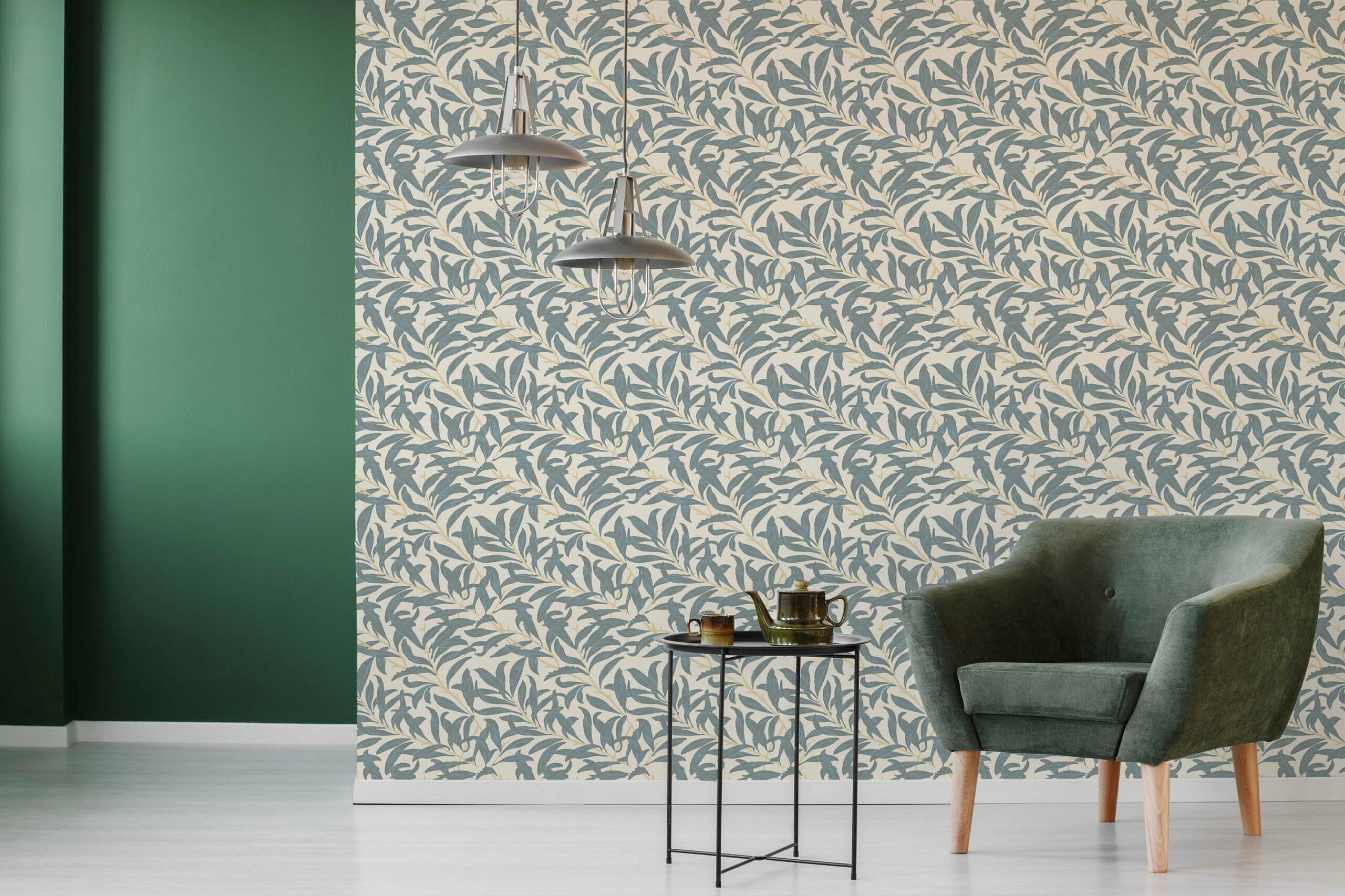 dried lief beige traditional wallpaper