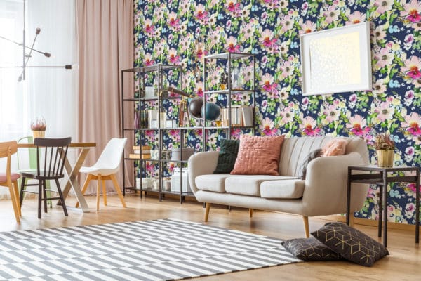 Aesthetic floral wallpaper for walls